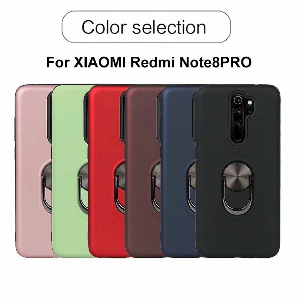 Магнитный мягкий чехол для xiaomi Redmi Note 8 7 K20 Pro Y3 7A с кольцом подставкой 9T