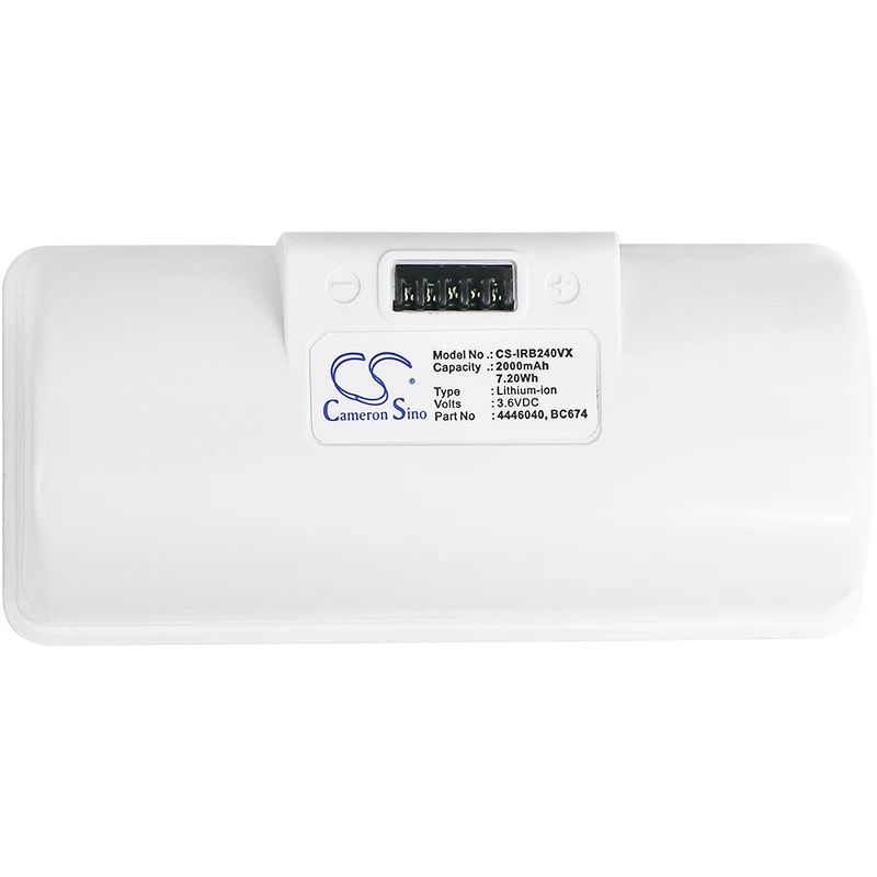 Аккумулятор Cameron Sino для iRobot Braava Jet 240 241 244 245 Замена 4446040 BC674 2000 мАч|Перезаряжаемые