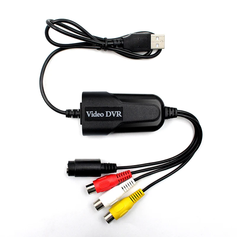 Новый адаптер QINDIAN USB 2 0 для захвата аудио-и видеосъемки с VHS на DVD видео Windows 10/8/7/XP |
