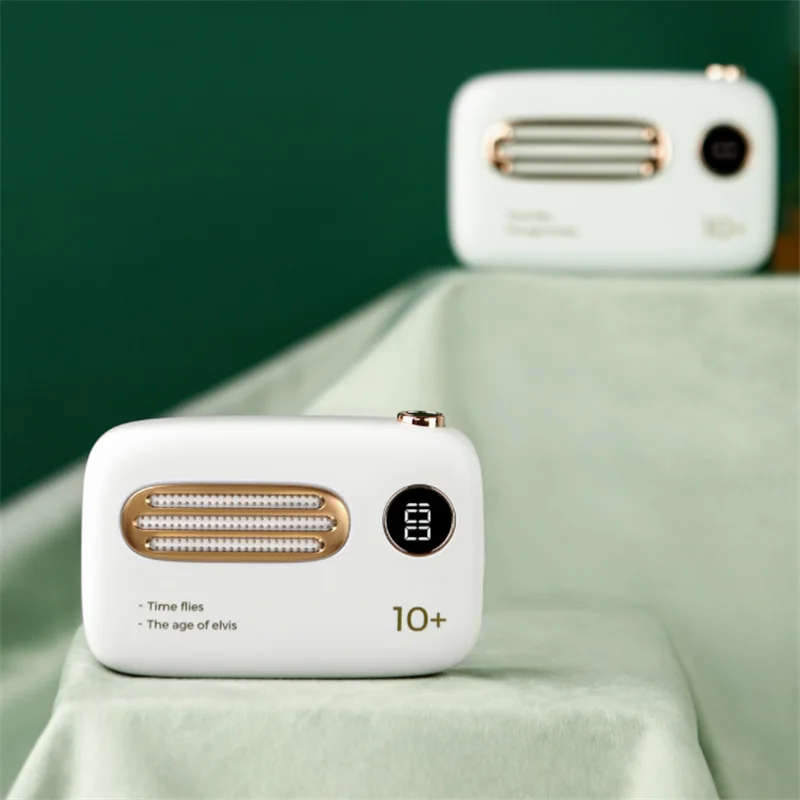 Портативный внешний аккумулятор Xiaomi в стиле ретро 10000 мАч два порта USB цифровой