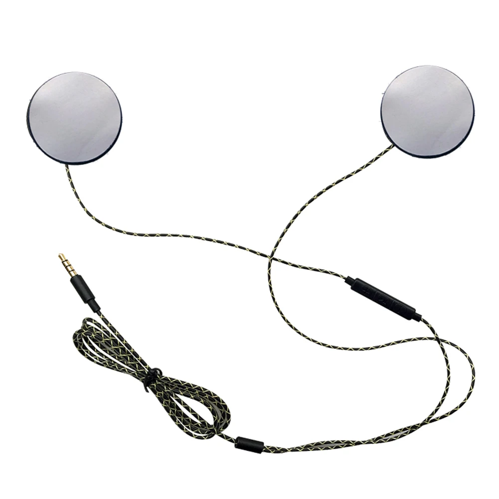 

3.5mm Headset Inline Control Earphones Motorcycle Helmet Headset Speakers with Mic for Motorbike Helmet Intercom