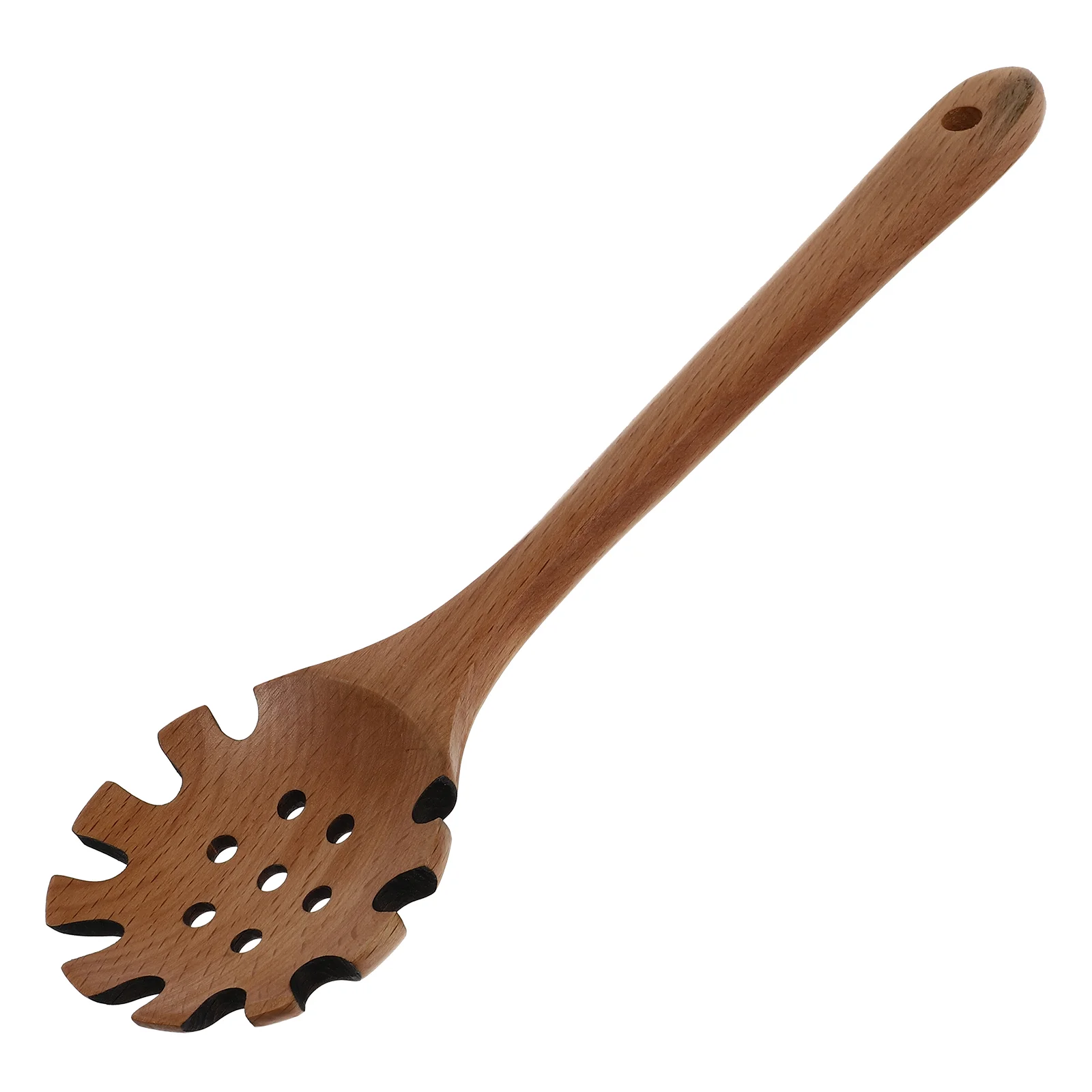 

1Pc Beech Noodle Spoon Kitchen Noodle Colander Noodle Filter (Wood Color)