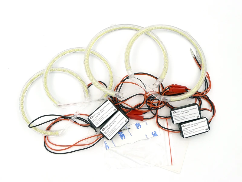 Для Ford Mondeo MK3 2000 2001 2002 2003 2004 2005 2006 2007 отличный ультра яркий COB led angel eyes halo rings Дневной