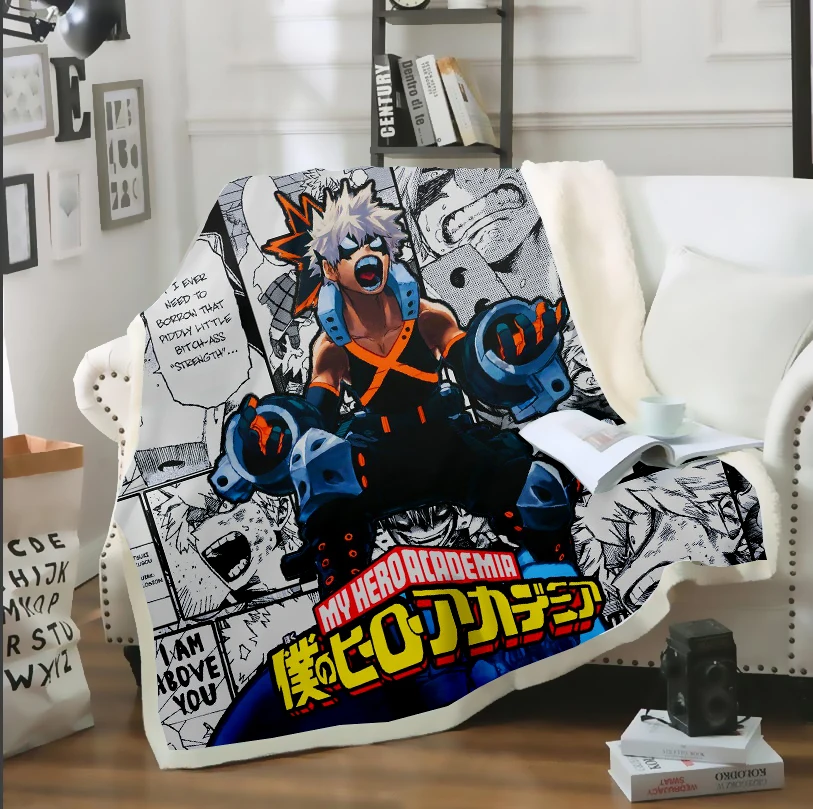 

Детское осеннее теплое одеяло SONSPEE с 3D принтом Аниме Boku No Hero Академия сохраняющее Тепло одеяло для дивана кровати стула постельные принадле...