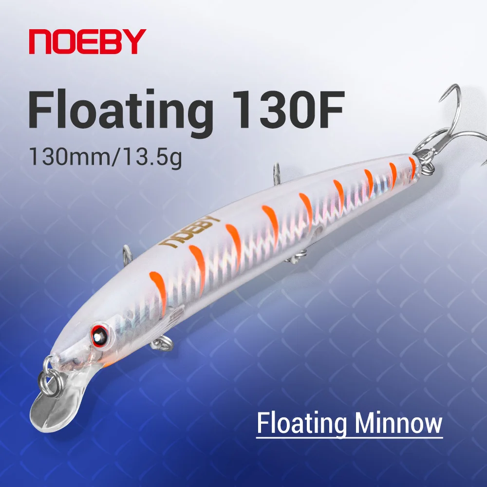 

Noeby Minnow Fishing Lures 130mm 13.5g Ultra Long Casting Floating Wobblers Artificial Hard Bait Pike Bass Fishing Tackle