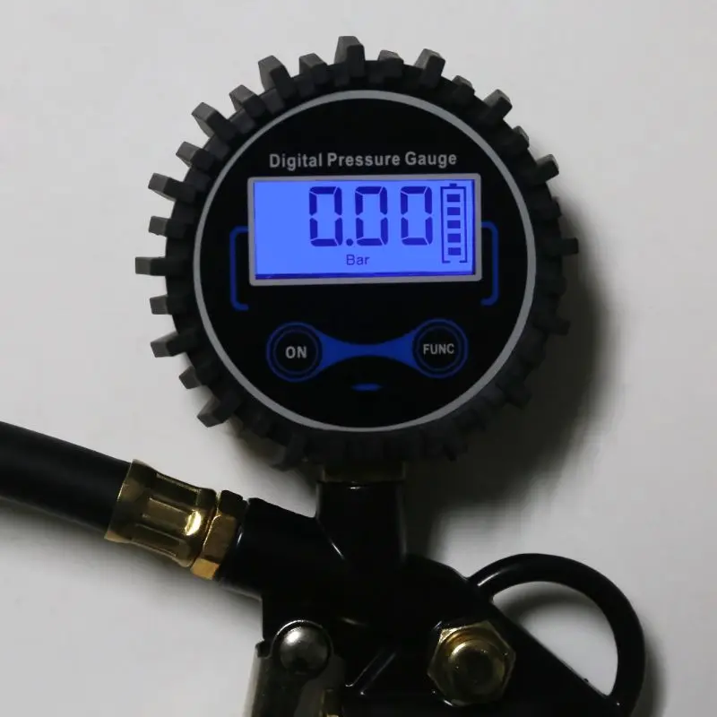 

Digital Tire Inflator Pressure Gauge with Dual Head Chuck for Car RV Bike