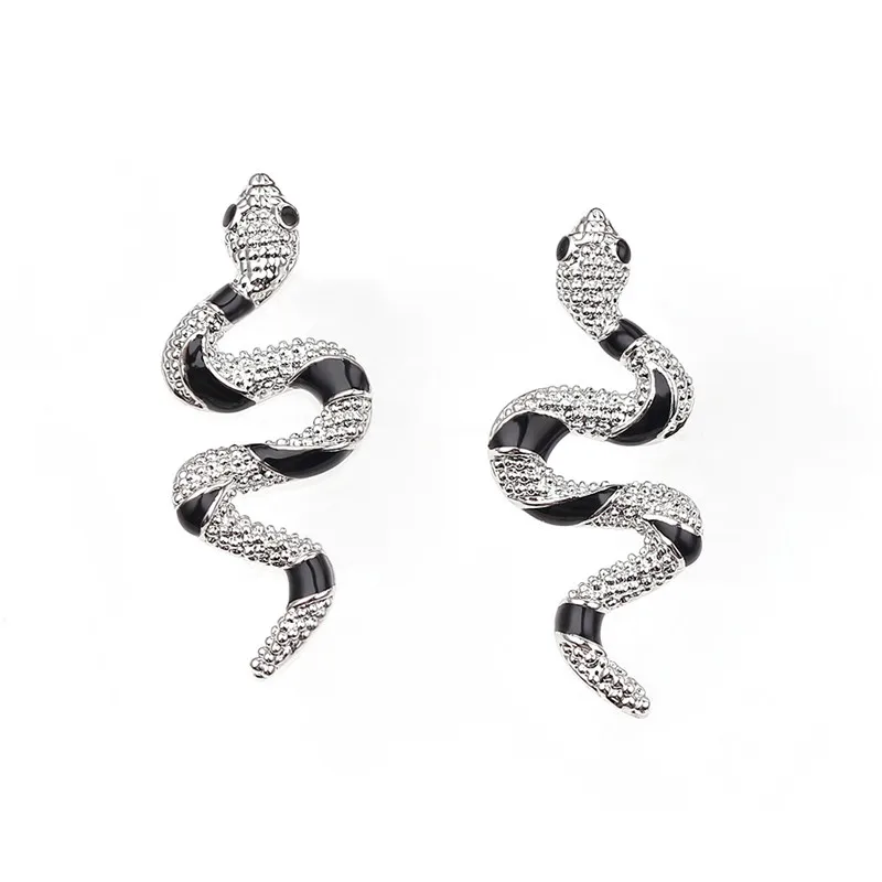 Женские длинные серьги гвоздики с эмалью в европейском стиле сережки ручной