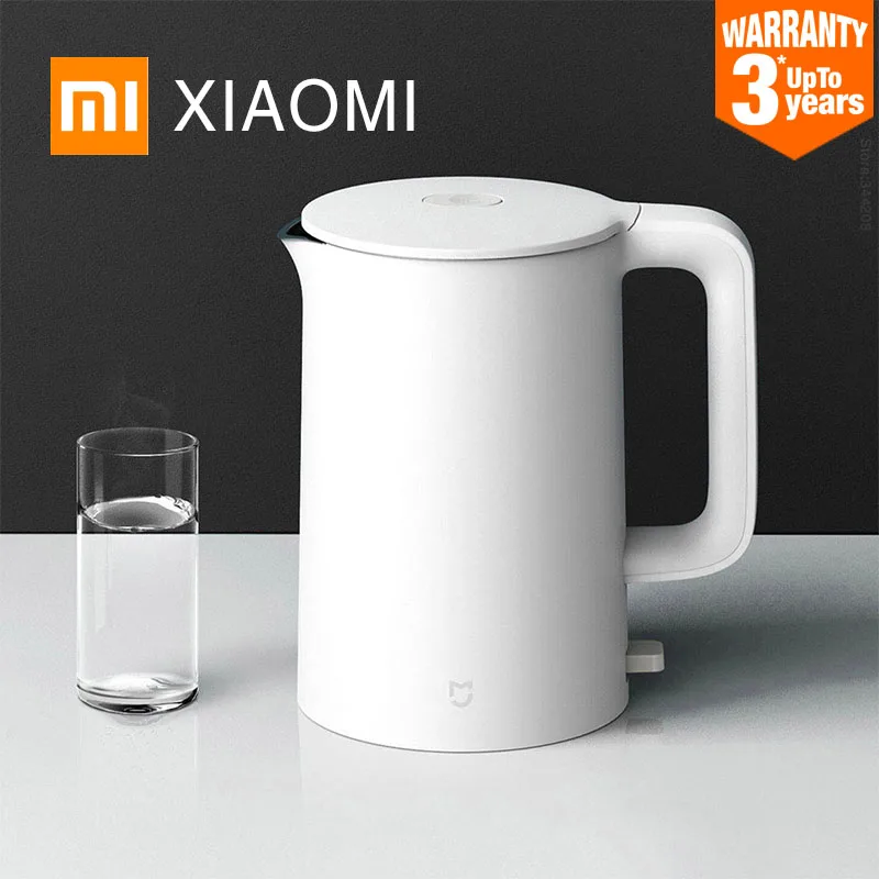 

Новый электрический чайник XIAOMI MIJIA, 1 А, кухонный изоляционный чайник из нержавеющей стали, умный термоконтроль, защита от перегрева