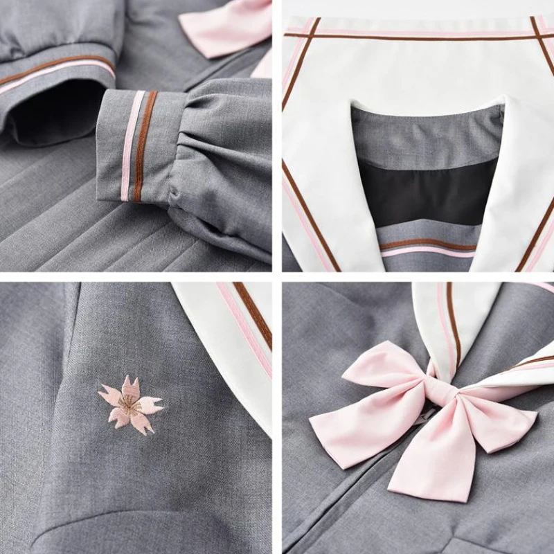 2021 Japanese School Uniforms New Autumn Long Sleeve Sailor Top Pleated Skirt Sets Harajuku Anime Suit Girls JK | Тематическая