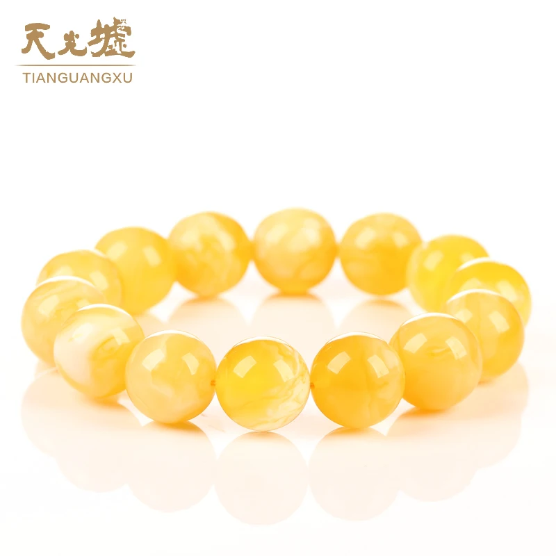 Браслет из натурального пчелиного воска с бусинами Будды | Украшения и