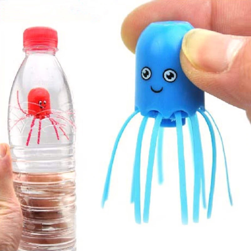 Medusas m&aacute;gicas de colores aleatorios para ni&ntilde;os, juguetes de medusas de colores aleatorios, flotador del oc&eacute;ano, baile giratorio, medusas, juguete de ciencia, regalo de fiesta para ni&ntilde;os-4