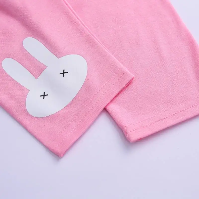 Летние леггинсы для девочек 3 9 лет детские штаны до колен Детские хлопковые брюки