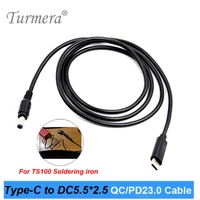 pd qc3 0 20v trigger for pd power supply type c to dc 5 52 5mm charging cable power bank to ts100 soldering iron and laptop use
