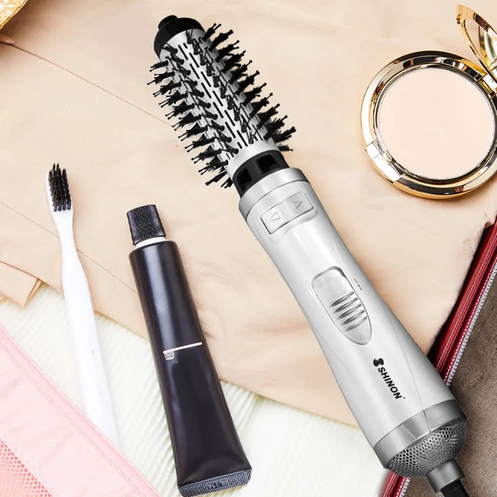 

Blowing And Curling Comb Sh-8229 Automatic Rotating Hot Air Comb Big Wave Curling Rod Straight Hair Comb