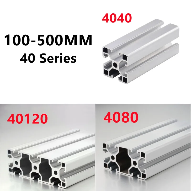 Линейная направляющая для экструзии алюминиевого профиля 1 шт./лот 4040 4080 40120 100 мм