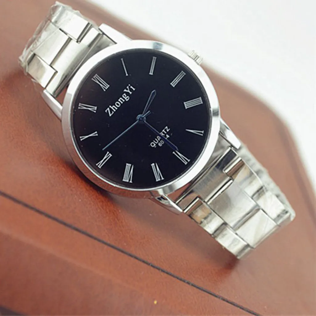 Модные серебряные женские часы из высококачественного стекла и нержавеющей