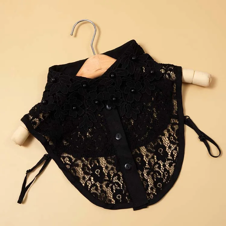 Linbaiway кружевное платье с цветочным рисунком Без застежки Съемный воротник для