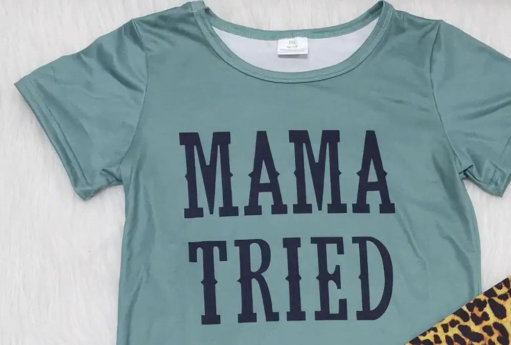 Горячее надувательство RTS Одежда для девочек I Love MAMA попробовал футболка малышей