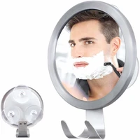 bathroom suction cup anti fog mirror aluminum alloy hook shower shaving mirror brand new upgrade free punching shower mirror