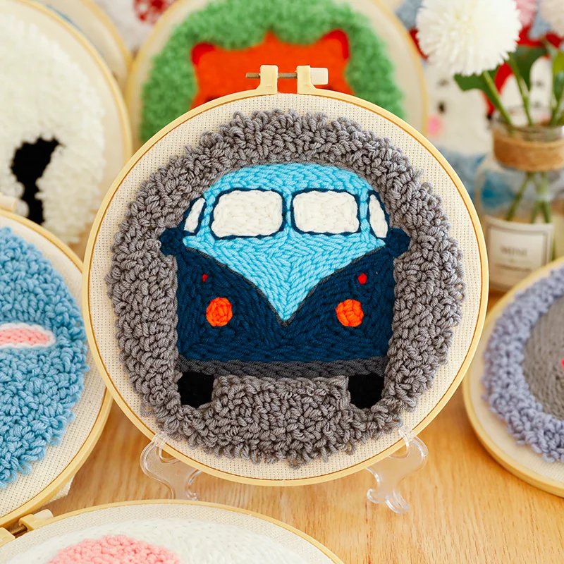 Модный Набор для вышивания с рисунком из мультфильма игл кольцом рукоделия