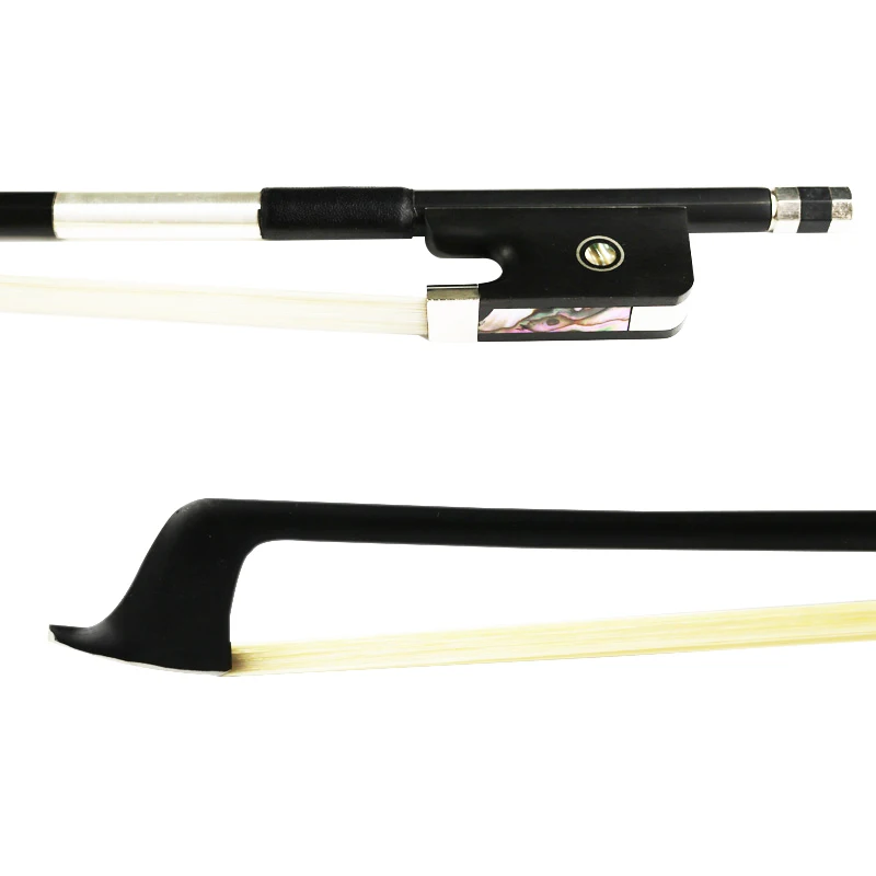 

NEW 3/4 Size Advanced Black Carbon Fiber Cello Bow Pernambuco Performance Natural Horse Hair Ebony Frog Cello Parts Accessories