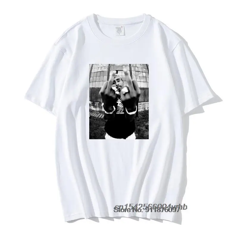 Повседневная Уличная одежда 2 шт Тупак Шакур Мужская Винтажная футболка в стиле