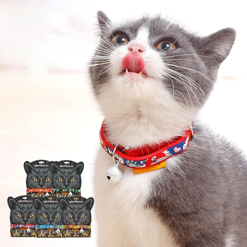 Мультяшные ошейники для кошек поводок аксессуары домашних животных товары собак