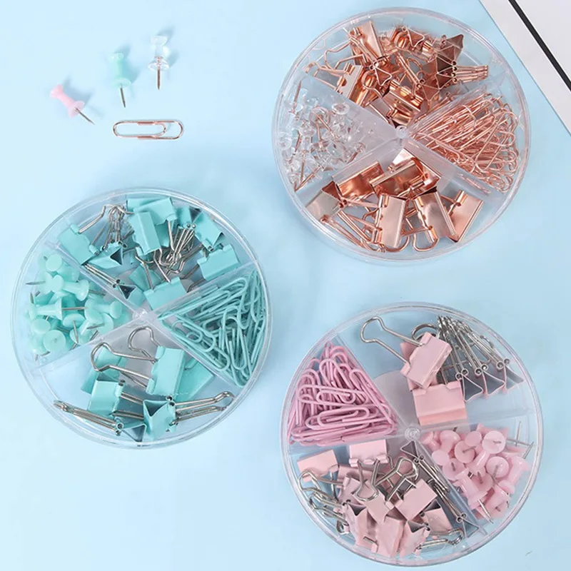 Зажим для бумаги с длинным хвостом офисные зажимы из розового золота