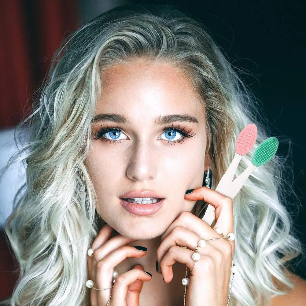 

1PC Blackhead Cleanser Nose Pore Wash Pad Brush Cleaner Remover Finger Exfoliating Cleansing Skin Care Beauty Care Tools