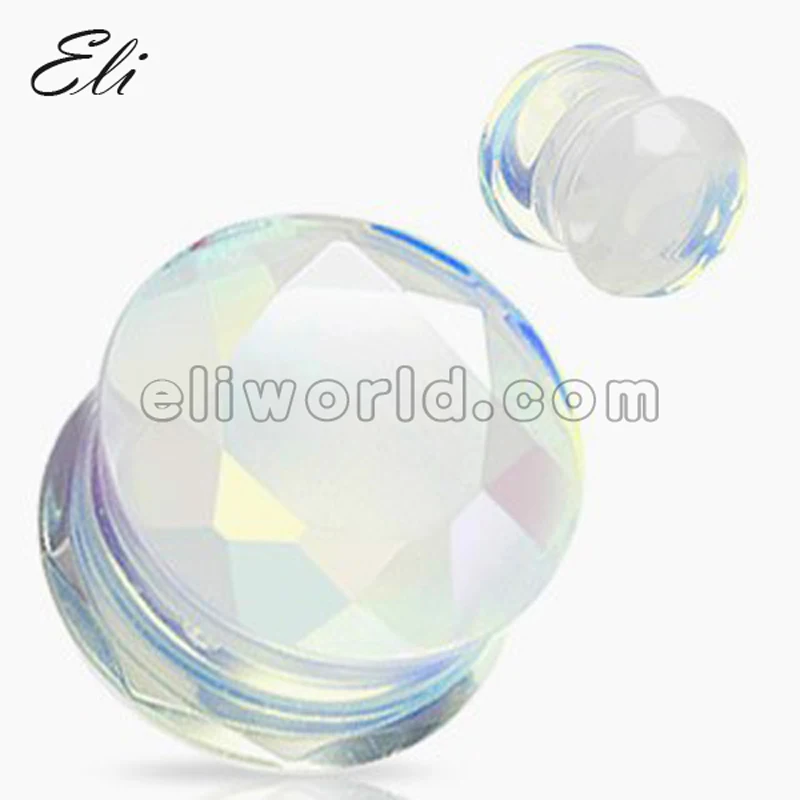 Каменные затычки для ушей Eli 1 шт. женские и мужские серьги-калибры Эспандер