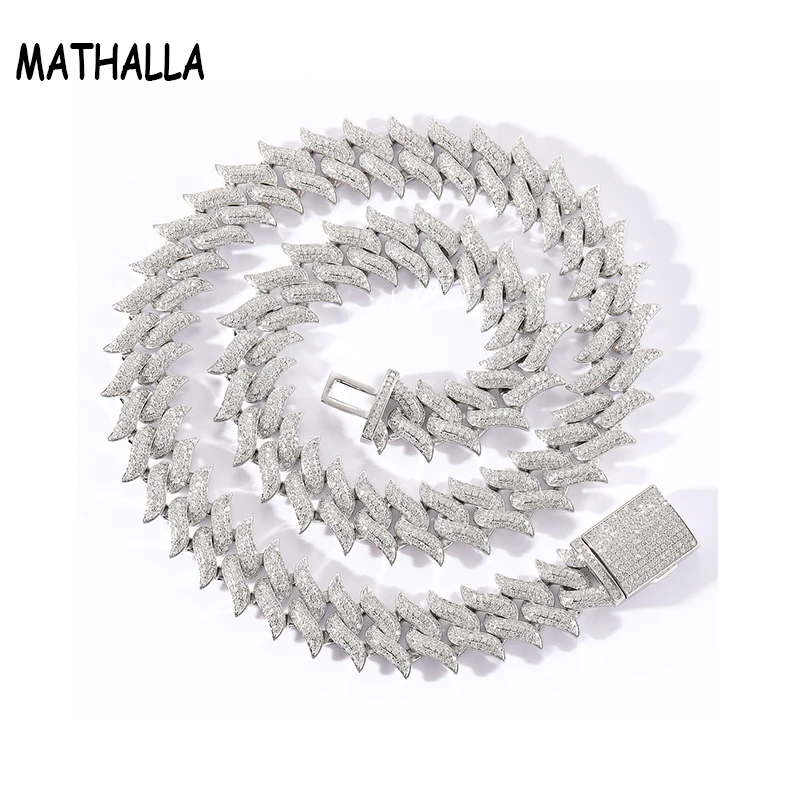 

Цепочка мужская с кубинским замком, 18 мм, золото/серебро