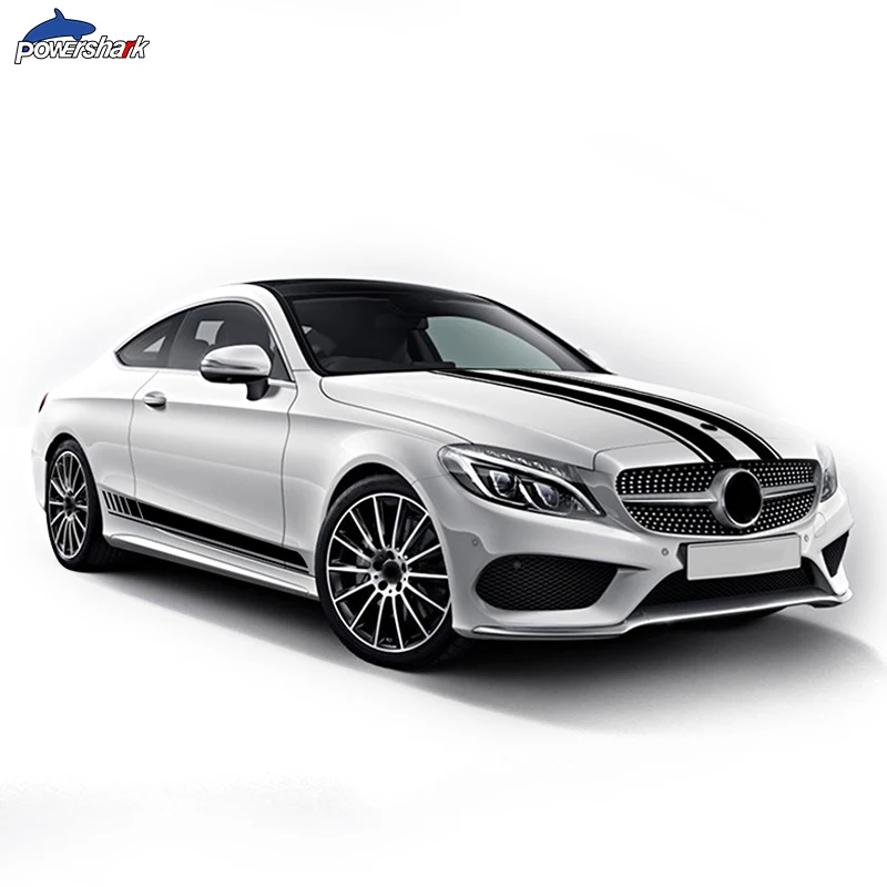 Наклейка на дверь боковые полоски наклейка капот автомобиля для Mercedes Benz A C E GLA CLA