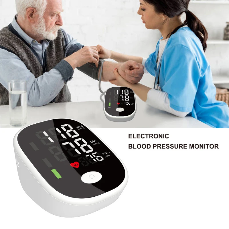 

Blood Pressure Meter Fully Automatic Electronic Large Screen Voice Broadcast Upper Arm Medical Measurement Equipment