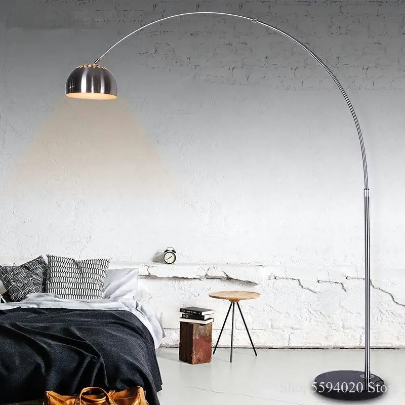 

Creative Stainless Steel Led Floor Lamp Fishing Standing Lamp for Living Room Standing Lamp Bedroom Study Lampara Pie Fixture