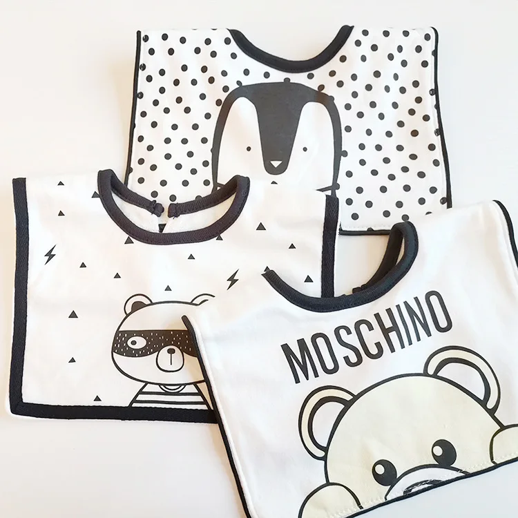 New Design Baby Girl Boy Unisex Large Size Burp Cloth Scarf Lovely Infant Feeding Saliva Drool Bibs |