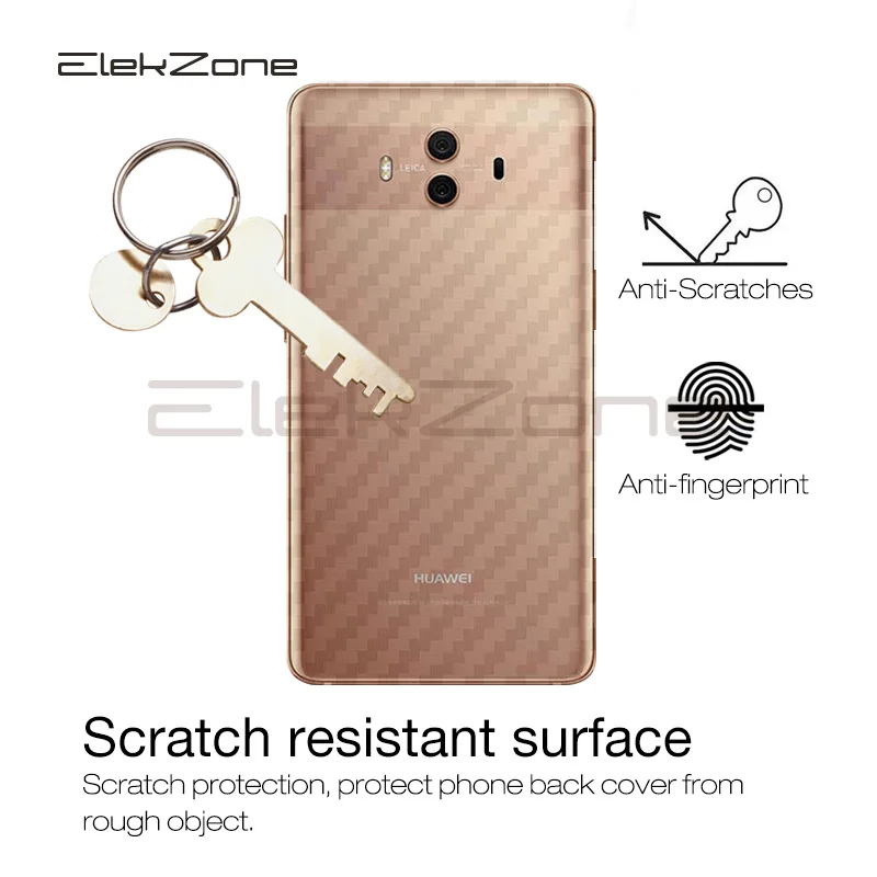 Для Huawei Y9 Y6 Y7 Prime P Smart 2018 3D углеродное волокно задняя крышка Защита экрана для Mate 20