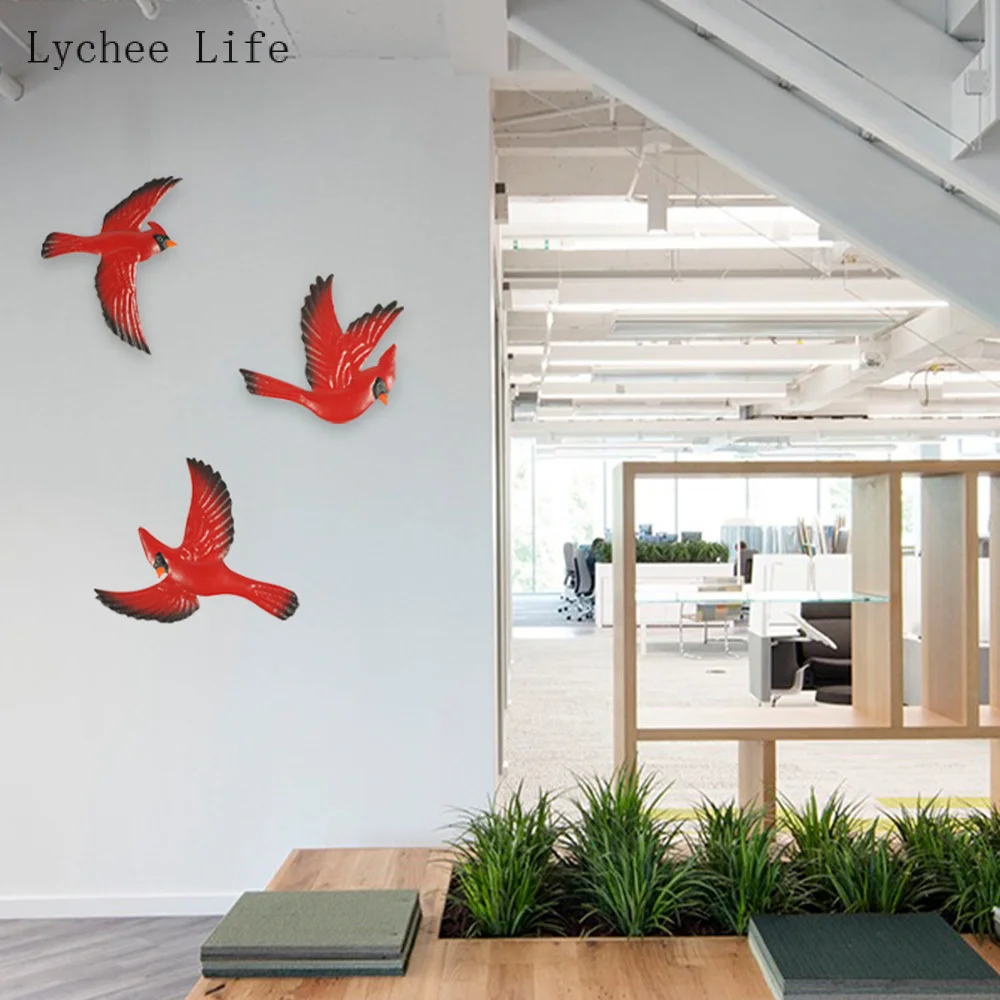 

Lychee Life 1 шт. Мультяшные наклейки на стену с птицами, наклейка для фотопленки, наклейки для спальни в лесу, украшение для дома