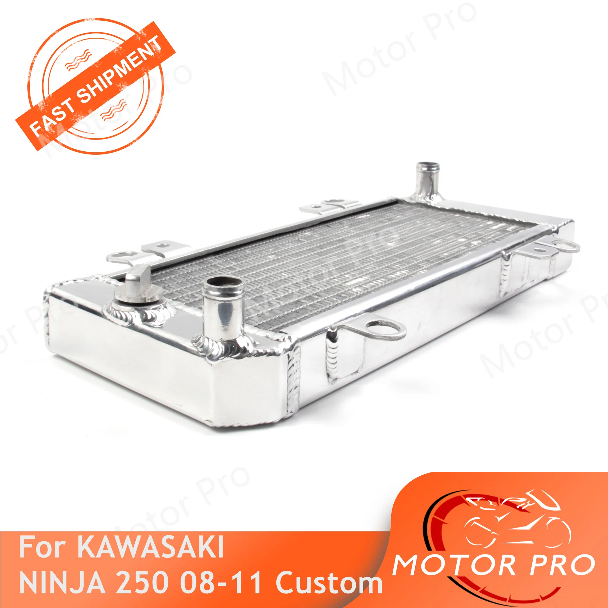 

Radiator For Kawasaki Ninja 250 300 2008 2009 2010 2011 Cooling Cooler Modification Required Motorcycle Replacement Accessories