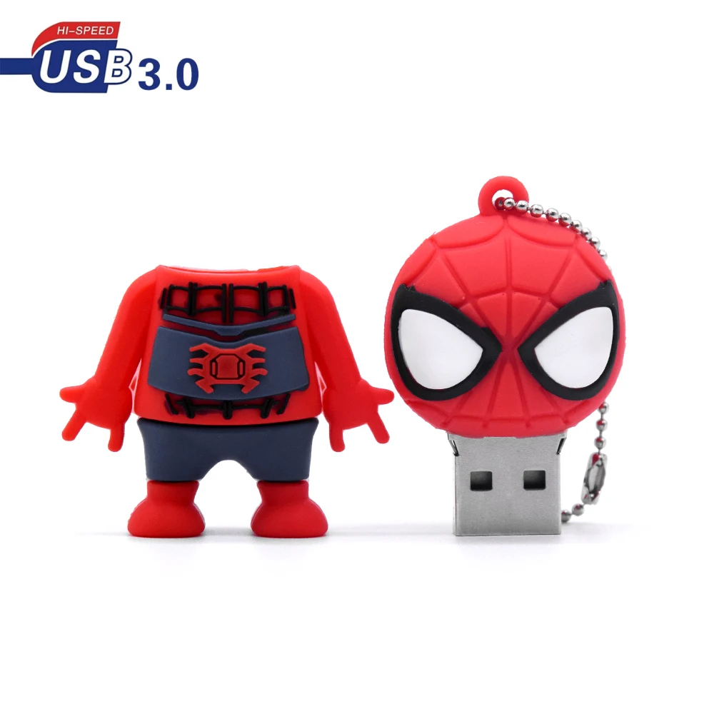 USB флеш-накопитель с героями мультфильмов Человек-паук 3 0 64 ГБ креативные игрушки