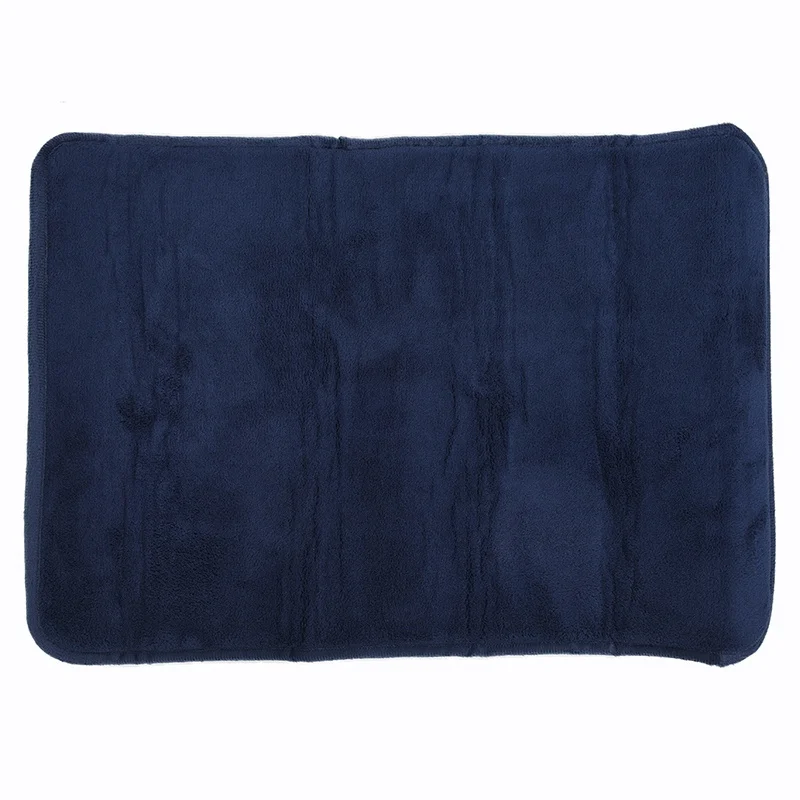 Микрофибра Нескользящие коврики для ванной мягкий коралловый бархат супер