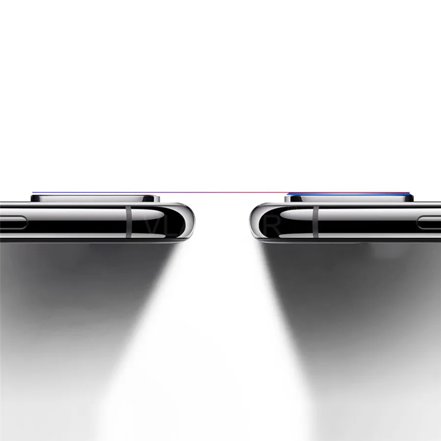Чехол для объектива камеры samsung S10 Plus металлическое кольцо + закаленное стекло