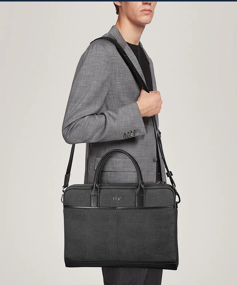 

BVP Brand Genuine Leather Men Briefcase Business Top Layer Leather Man Crossbody Bag Fashion High Quality Male Shoulder Bag 50