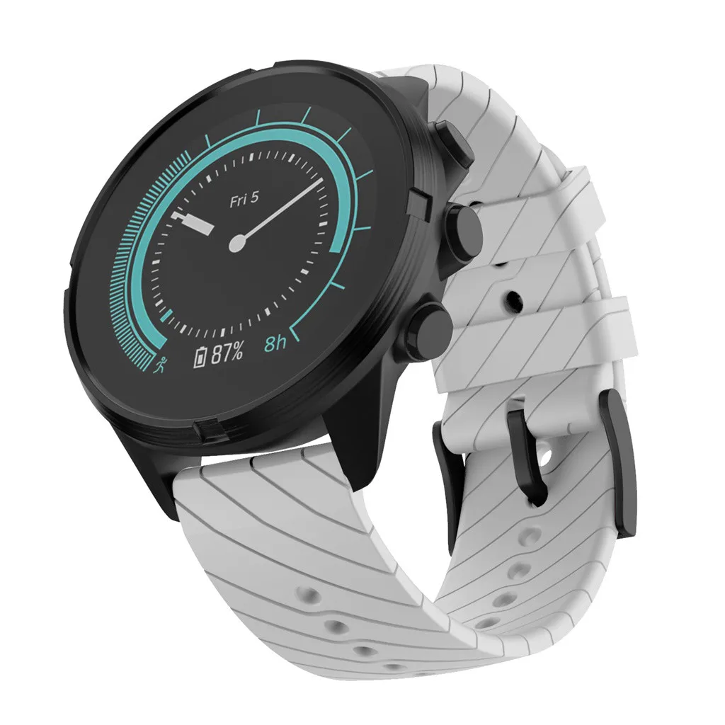 WH OTOKY GEMIXI спортивный мягкий силиконовый сменный ремешок для Suunto 9/9 Baro медный ремешок для наручных часов умные аксессуары - Цвет ремешка: WH