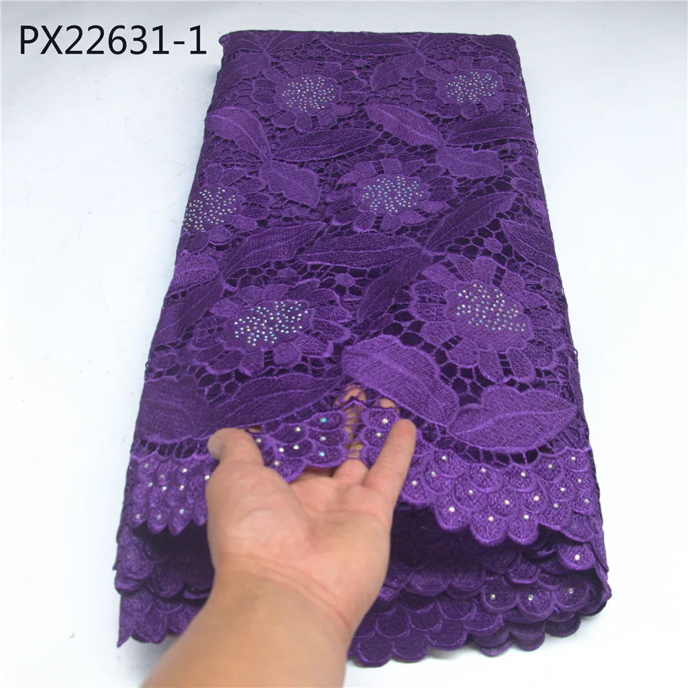 Высокое качество хорошая цена Новое поступление Нигерия хлопок гипюр кружевная