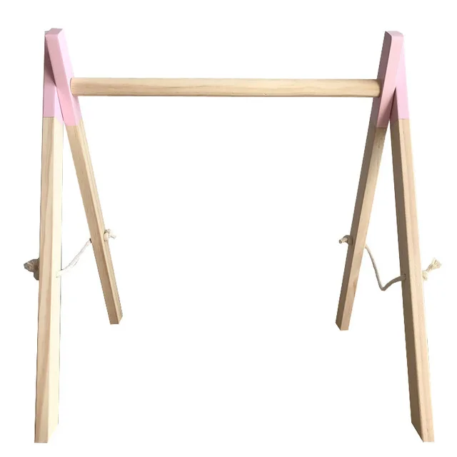pink without toy Детская Спортивная игрушка для занятий в скандинавском стиле, декор для детской комнаты, игрушка для занятий в тренажерном зале, деревянная детская сенсорная игрушка, подарок, Аксессуары для младенцев, реквизит для фотосъемки - Цвет: pink without toy