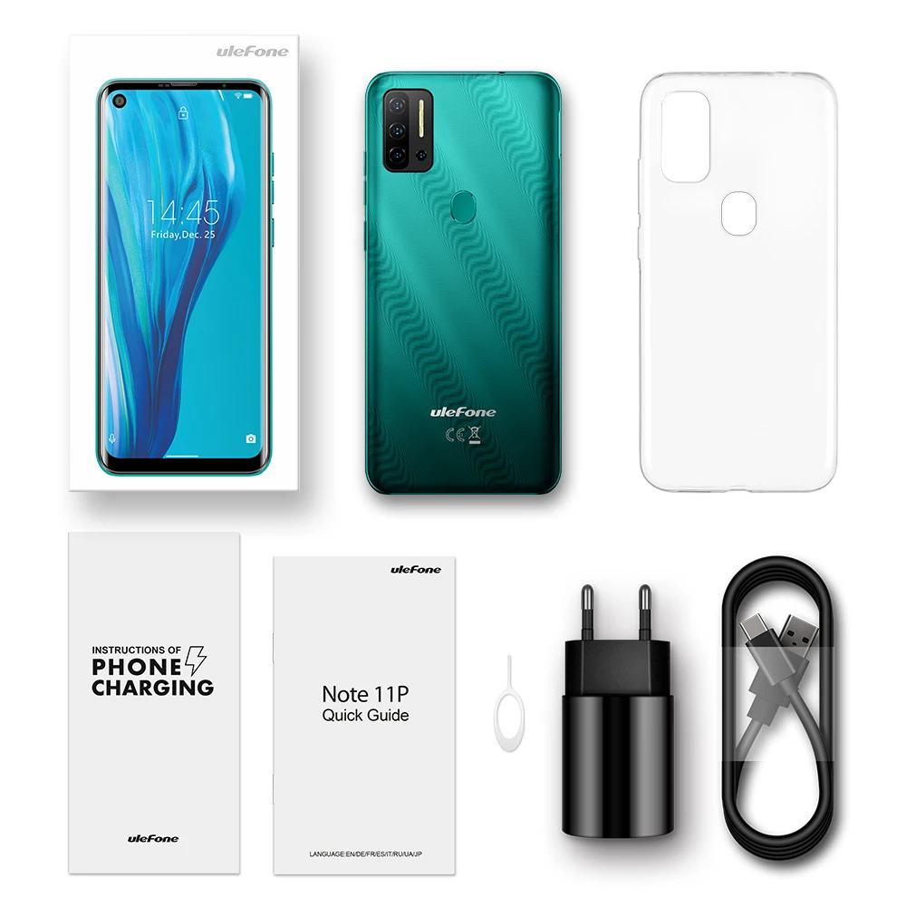 Global Version Ulefone Note 11P 6.55&quot 4G Mobile Phone Android 11 Octa Core Smartphone 8G+128G Cellphone 48MP Rear Camera 4400mAh |