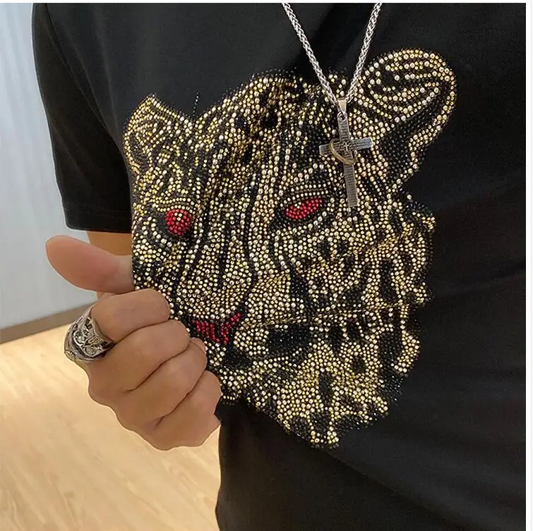 Мужская футболка в стиле хип-хоп черно-белая из 100% хлопка лето 2021 | одежда