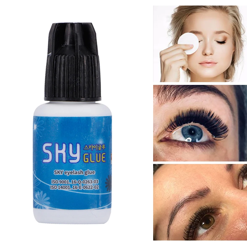 

Sky Glue for Eyelash Extension,Fastest Dry Best Adhesive Individual Eyelash Glue Glue Primer Used on False Eyelashes remover