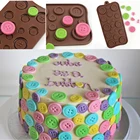 Силиконовая форма для шоколада с пуговицами, мыло для рук, Ароматизированная форма для выпечки тортов, сделай сам, изменение уровня сахара, столовая посуда