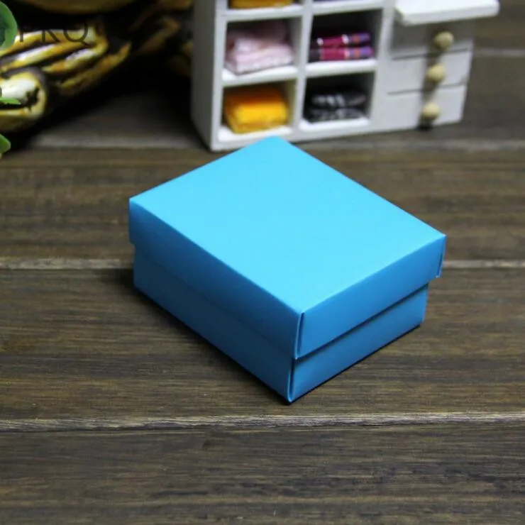 20 шт Розовый Красный Синий картонная коробка маленькая подарочная упаковка с